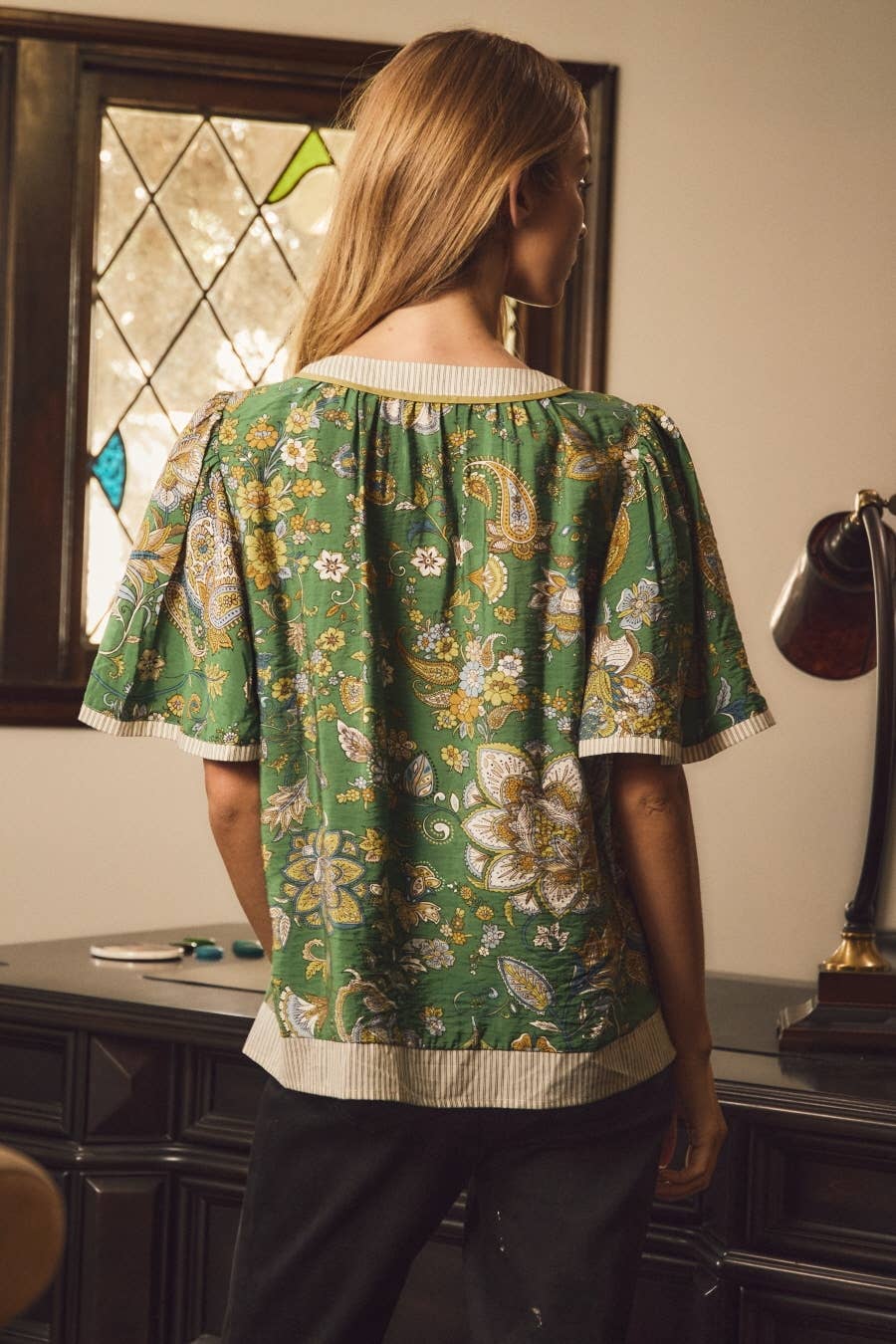 Paisley Printed Blouse