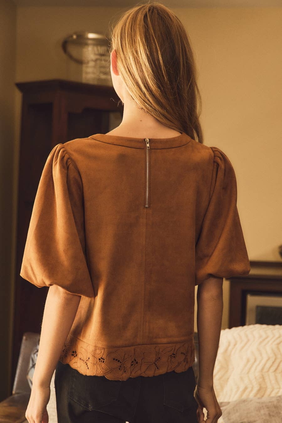 Relaxed Linen Blend Top