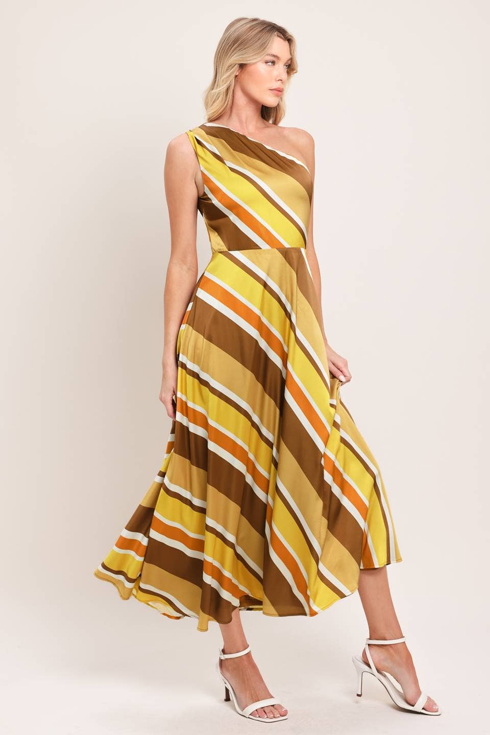 A printed woven midi dress - ID23867