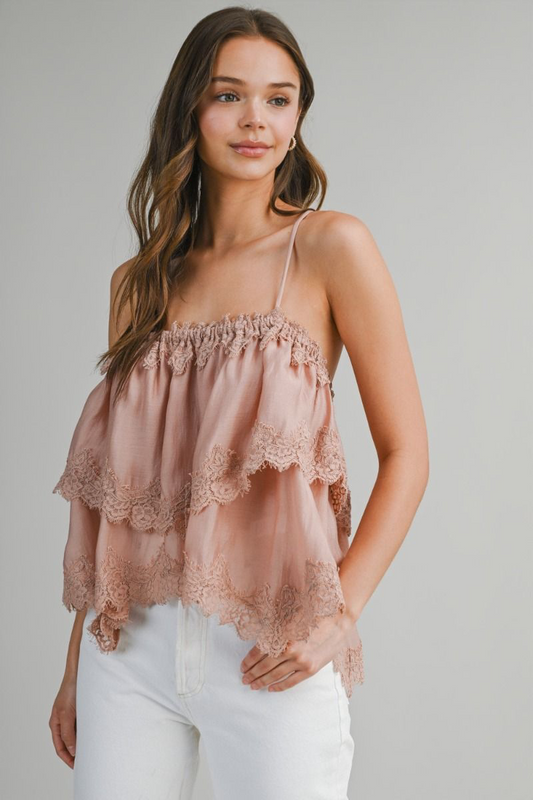 Goldie Lace Tank