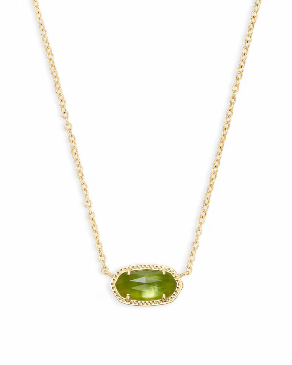 Elisa Short Pendant Gold Necklace