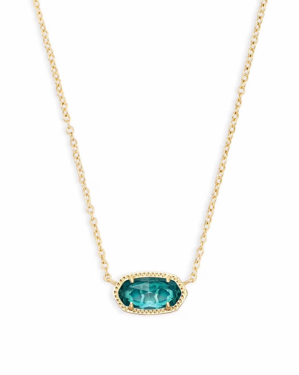 Elisa Short Pendant Gold Necklace