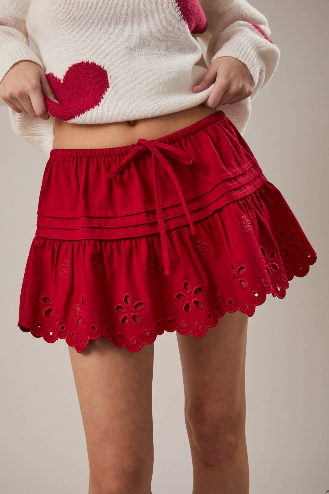 Red Mini Skirts