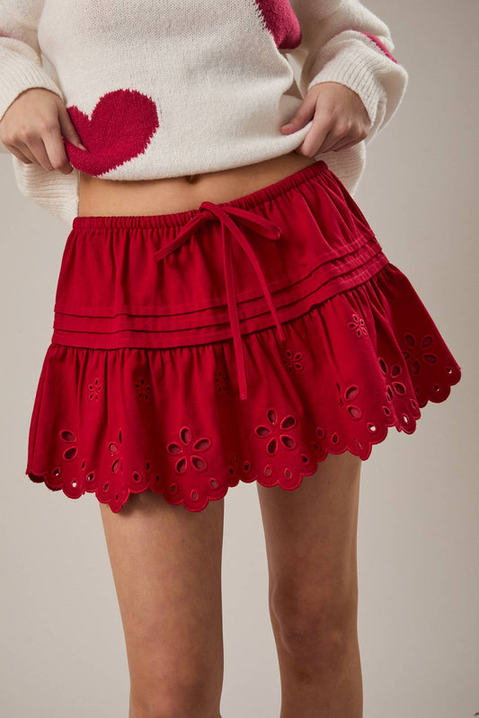 Red Mini Skirts