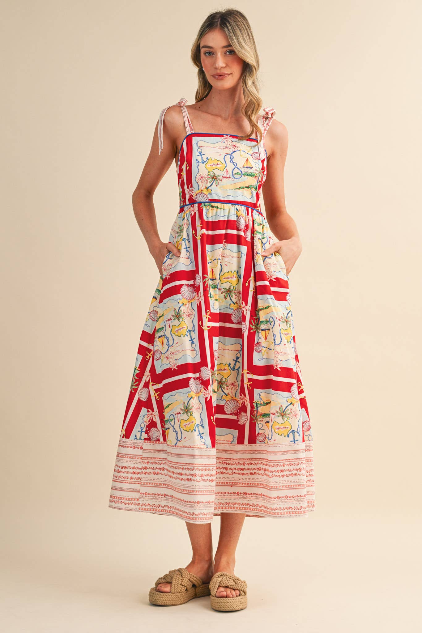 Nautical Map Dress