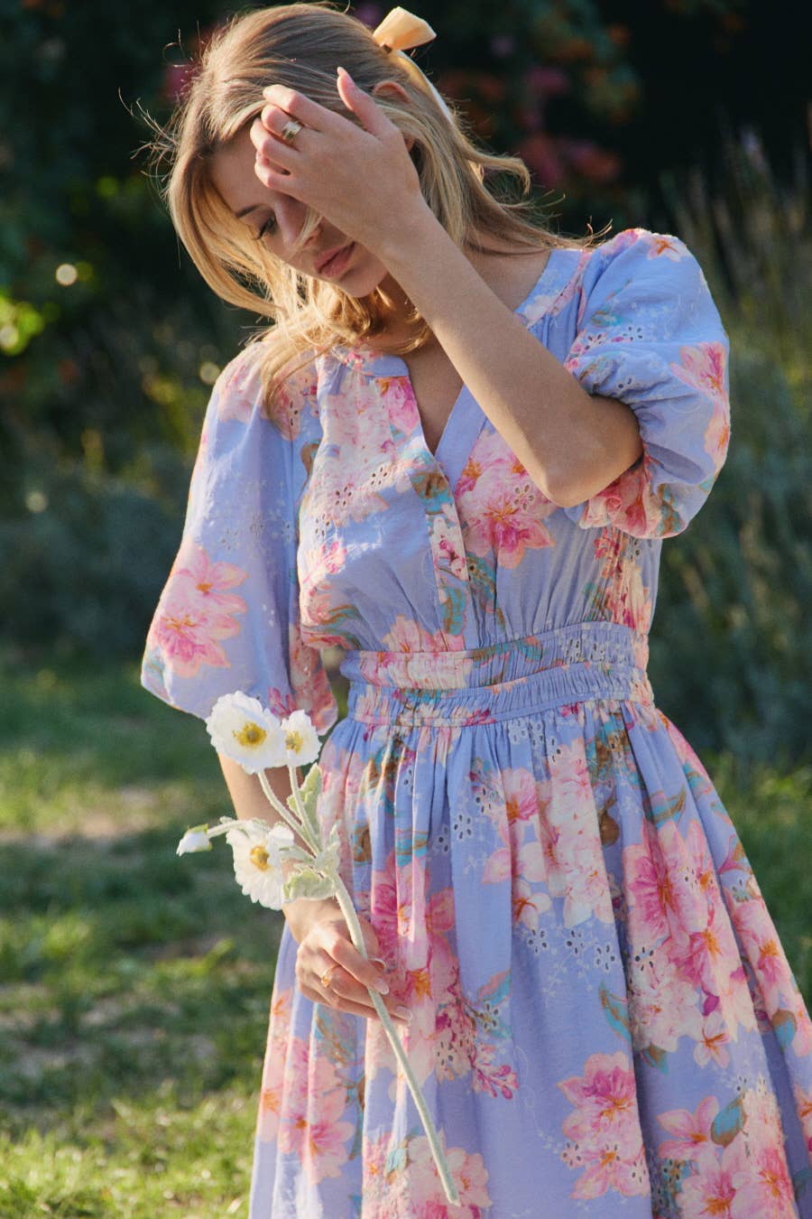 Plus Printed Short Dress