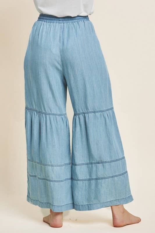 Boho Tiered Wide Leg Pants