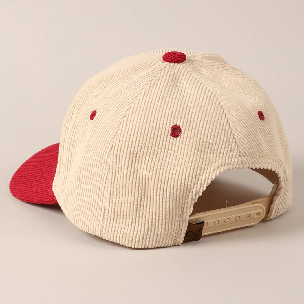 The Homebody Club Two-Tone Corduroy 5 Panel Cap