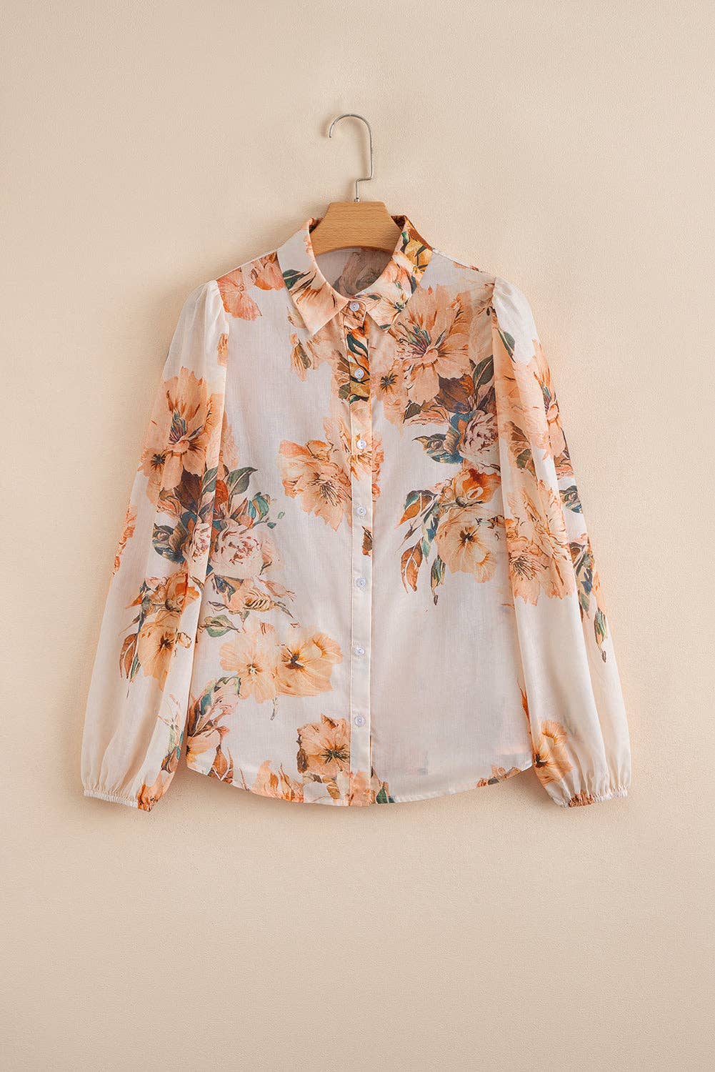 Vintage Floral Collared Shirt