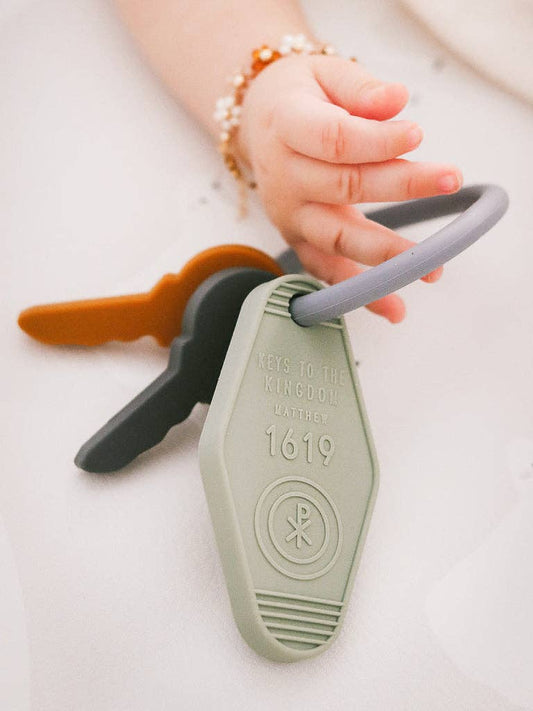 Keys to the Kingdom Silicone Teether | Baby Gift