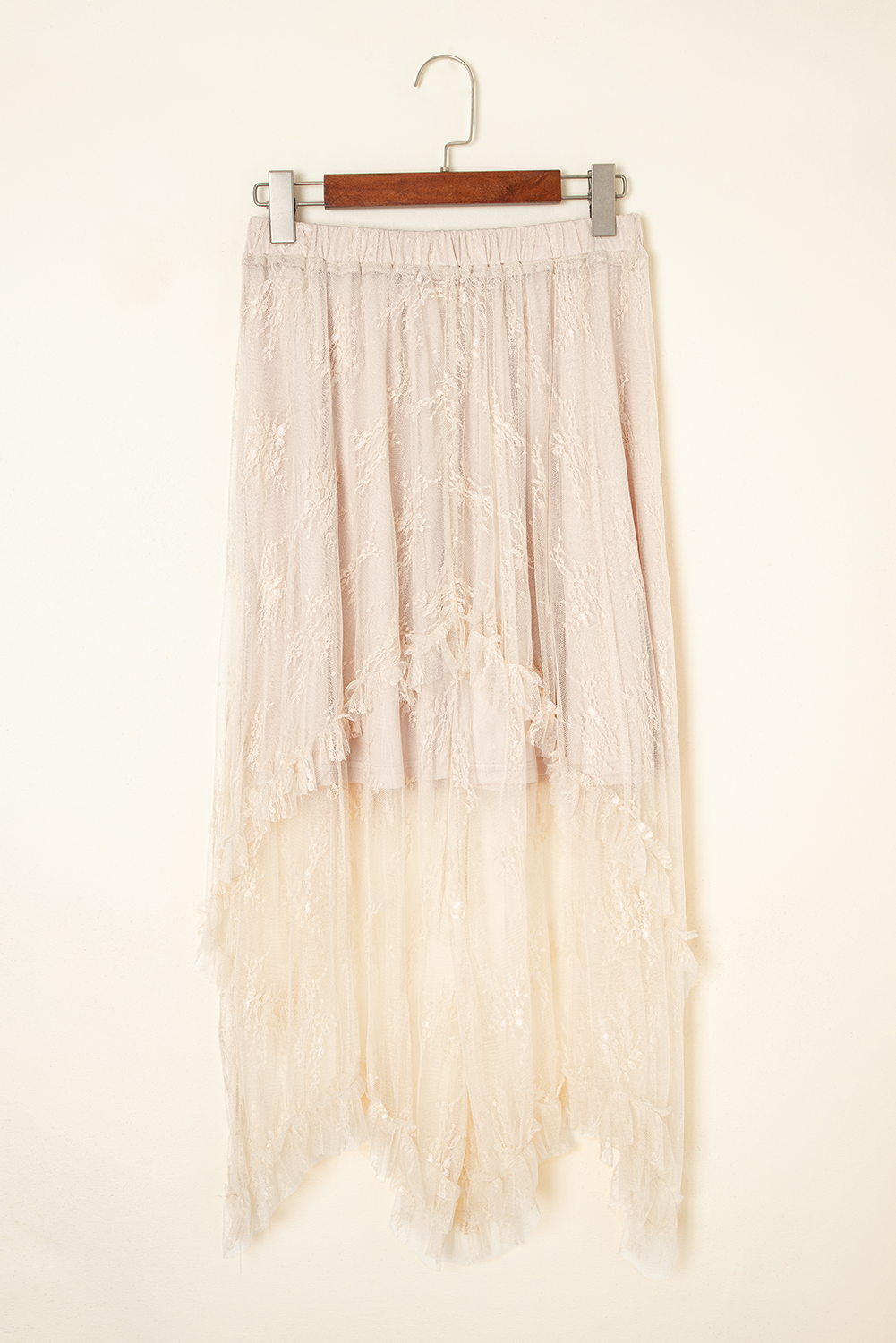 Lace Tiered Maxi Skirt
