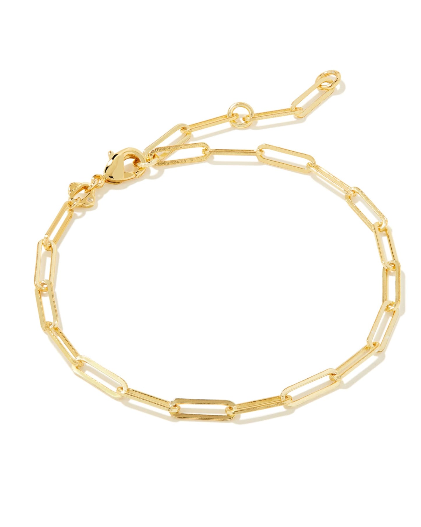 Courtney Paperclip Gold Bracelet