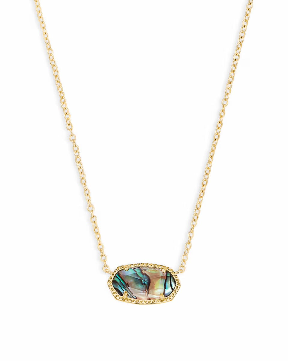 Elisa Short Pendant Gold Necklace