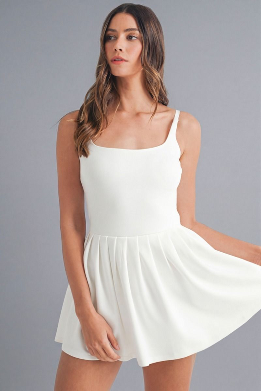 White Mini Athletic Dress