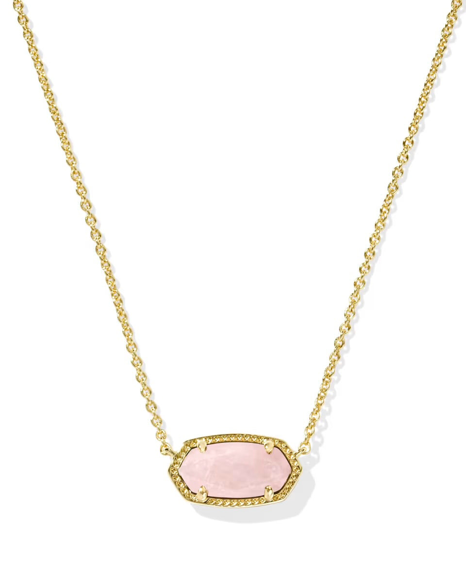 Elisa Short Pendant Gold Necklace