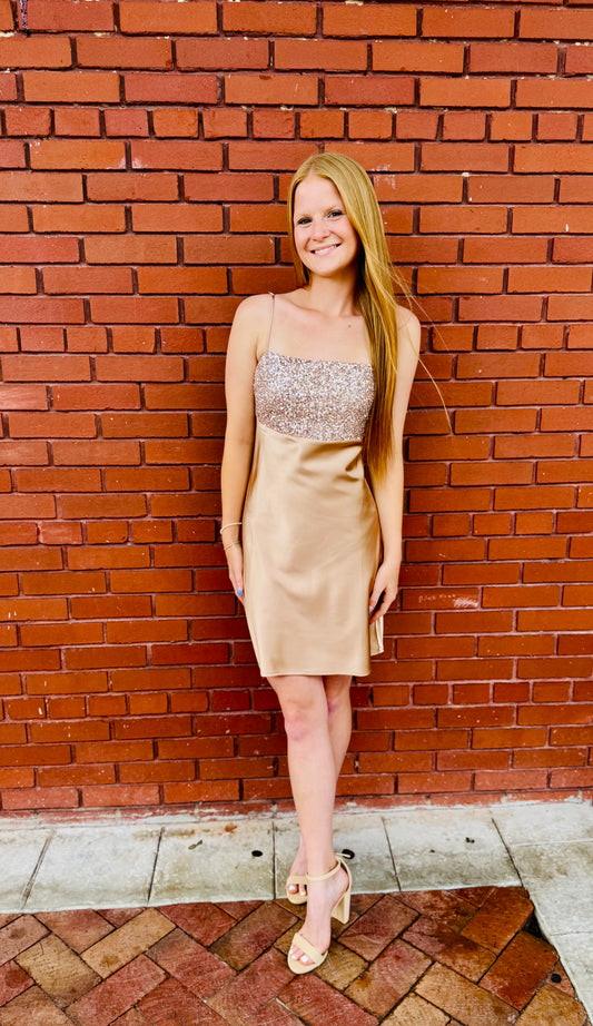 Starlit Satin Dress