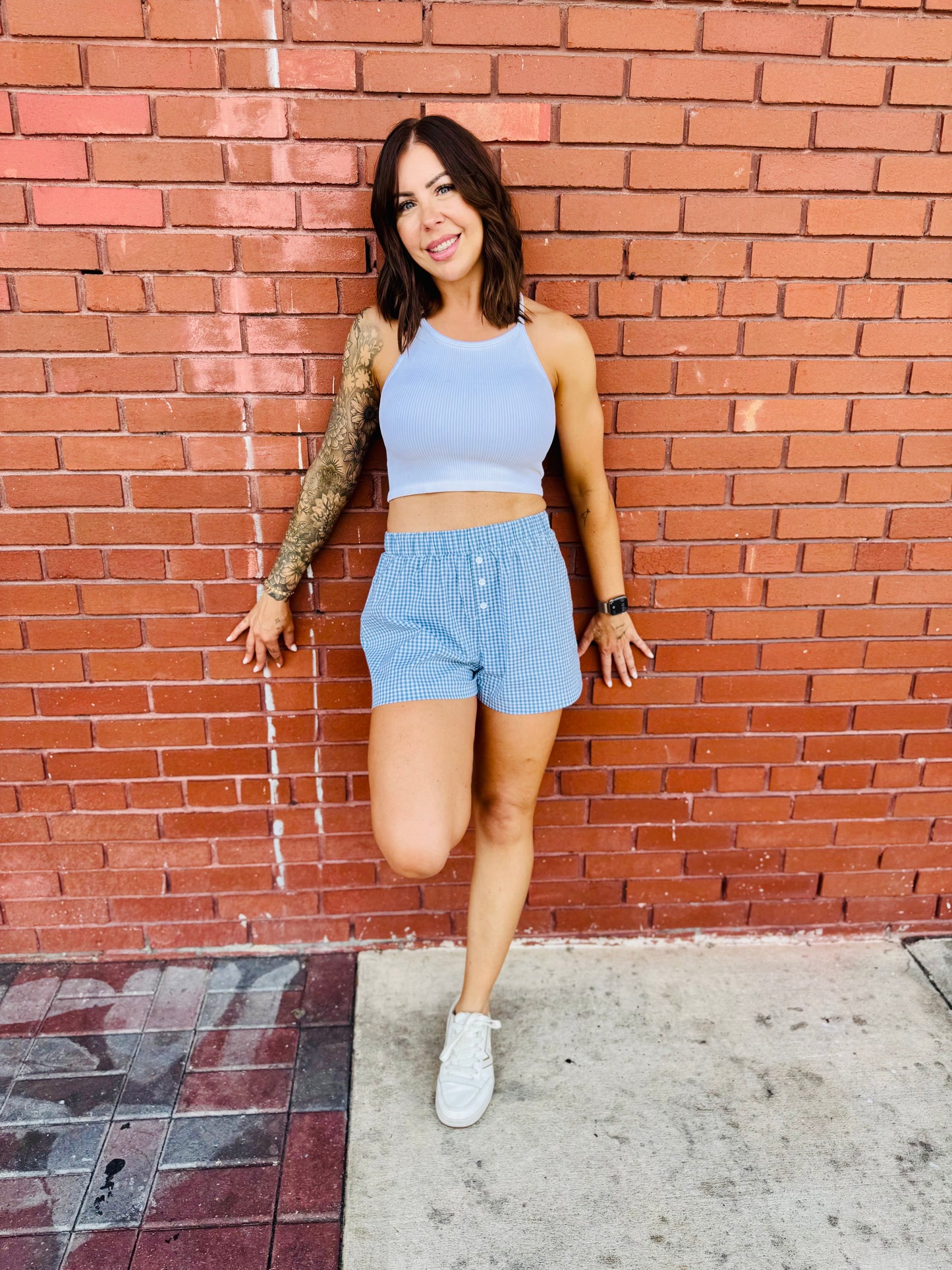 Gingham Boxer Shorts