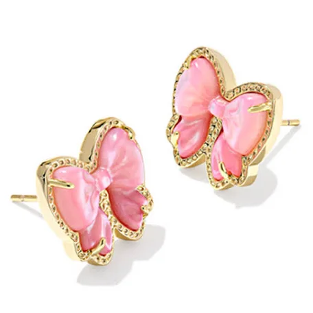Haley Bow Stud Earrings