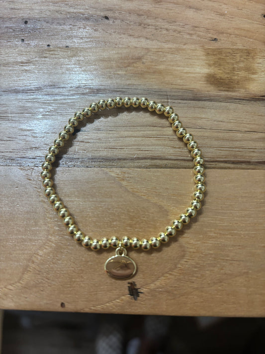 Alex Carol 14 K Karat gold filled 3mm gold bead bracelet