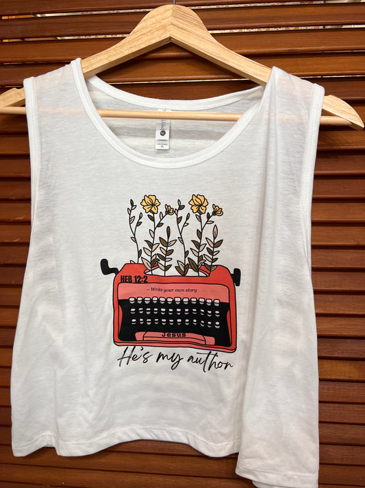 He writes my story tank top