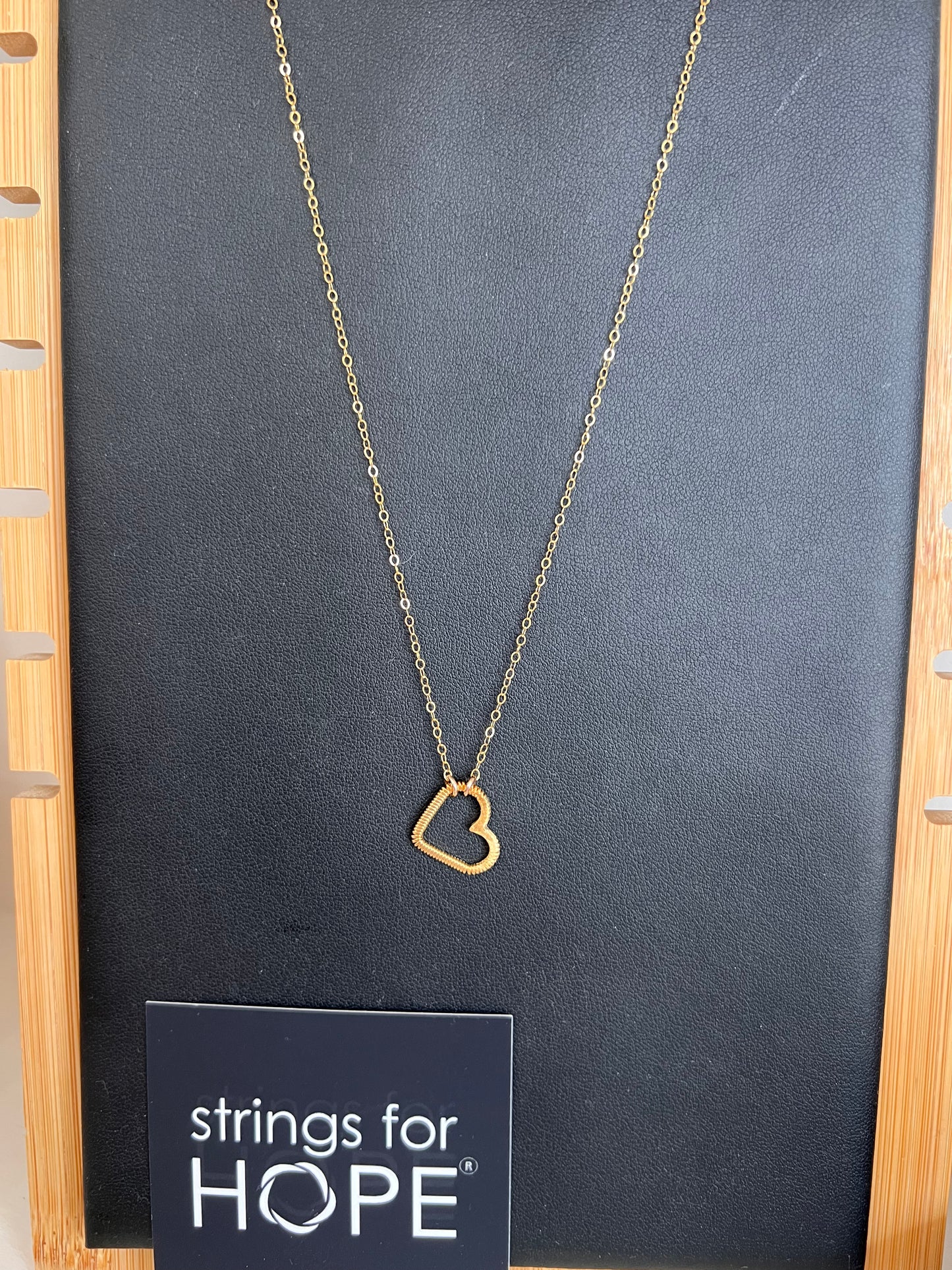 Strings of Hope Heart necklace