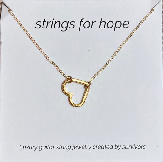 Strings of Hope Heart necklace