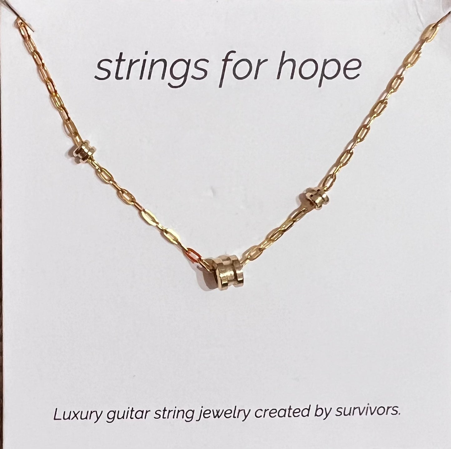 Strings of Hope bead necklace