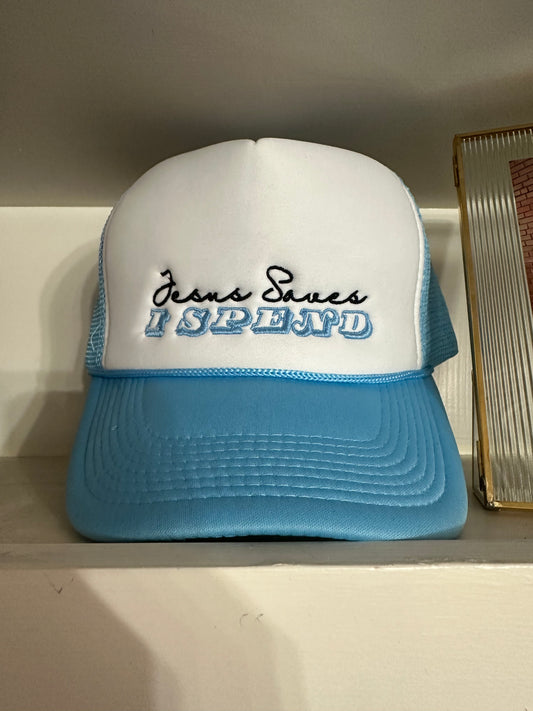 Jesus Saves Embroidered Trucker Hats