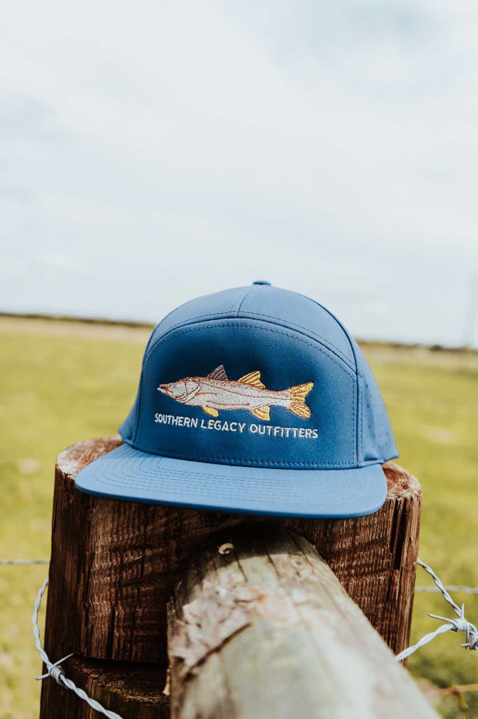 Navy + Embroidered Full Snook