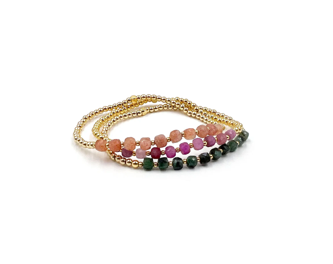 Cherlandina Gold Bracelet (Ruby)