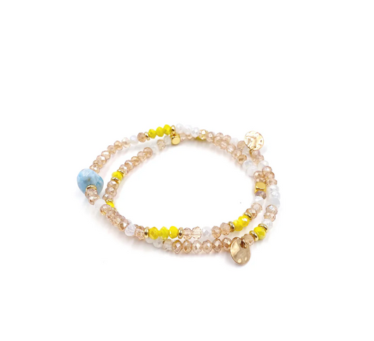 Arianna Bracelet Set (Mystic Yellow)