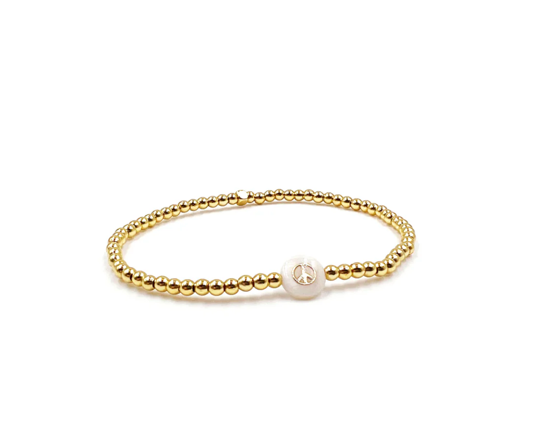 Peace Gold Bracelet