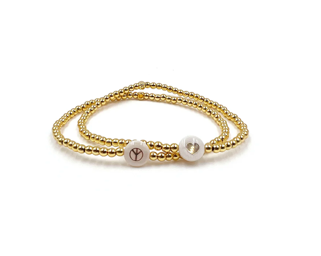 Peace Gold Bracelet