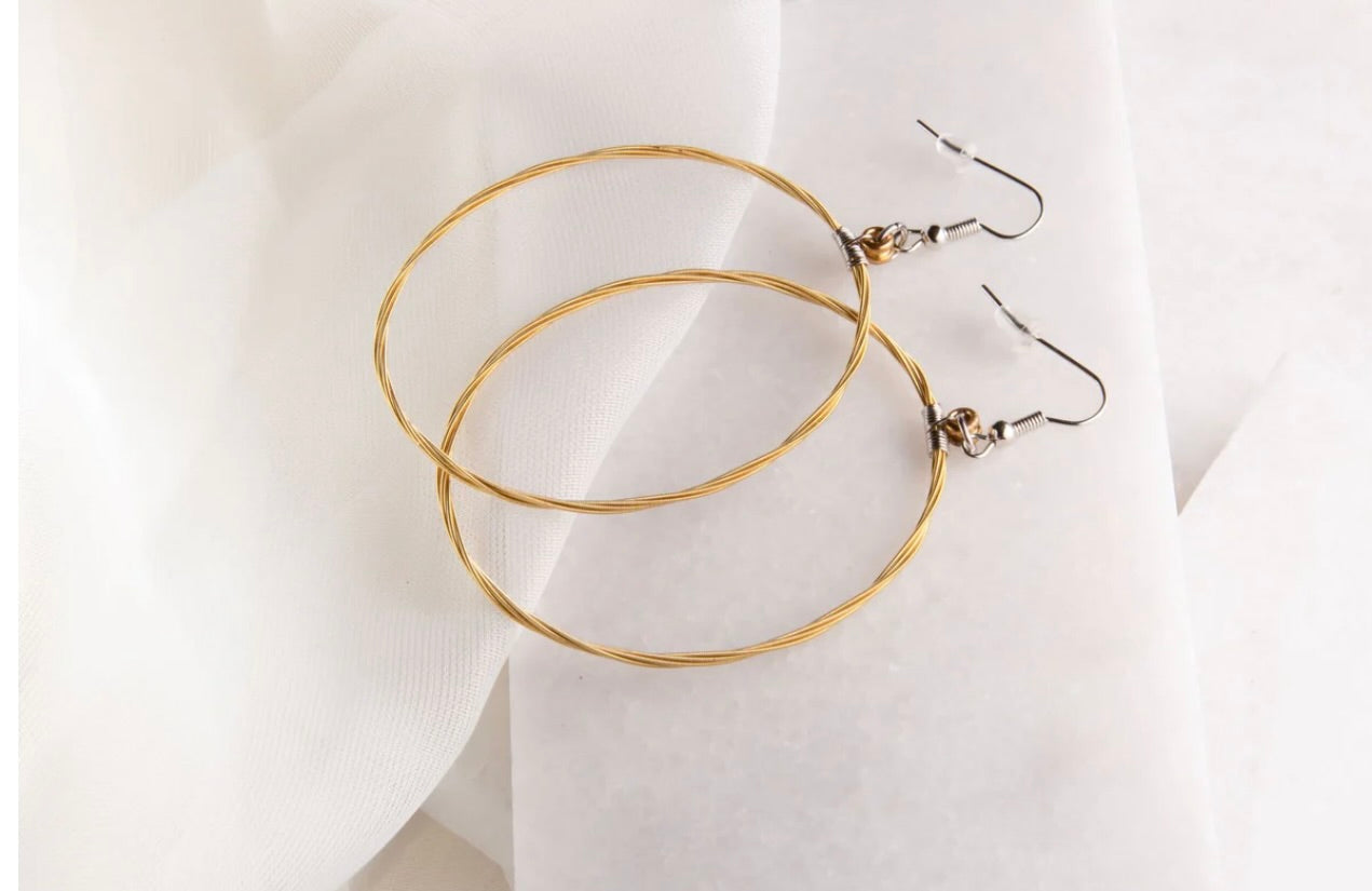 Strings of Hope Hoop Earrings