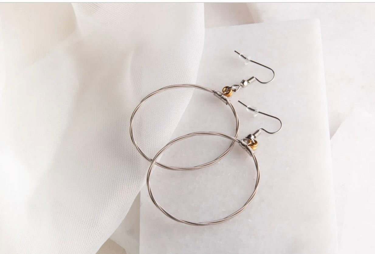 Strings of Hope Hoop Earrings