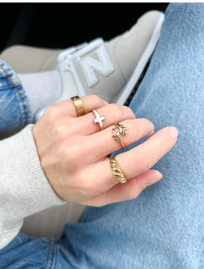 Elevated Faith Olive Branch Ring