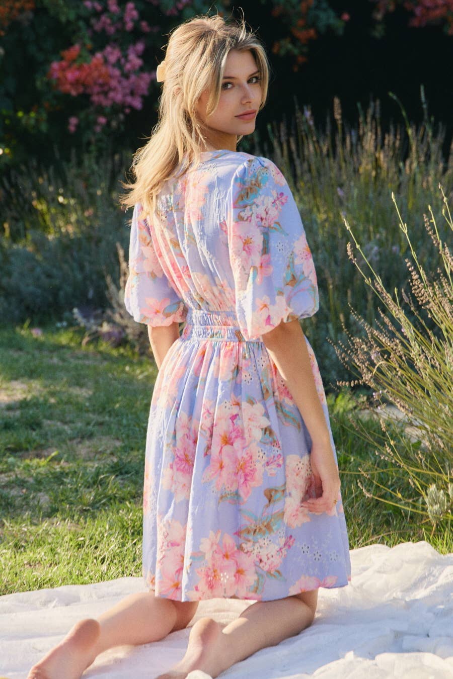 Plus Printed Short Dress