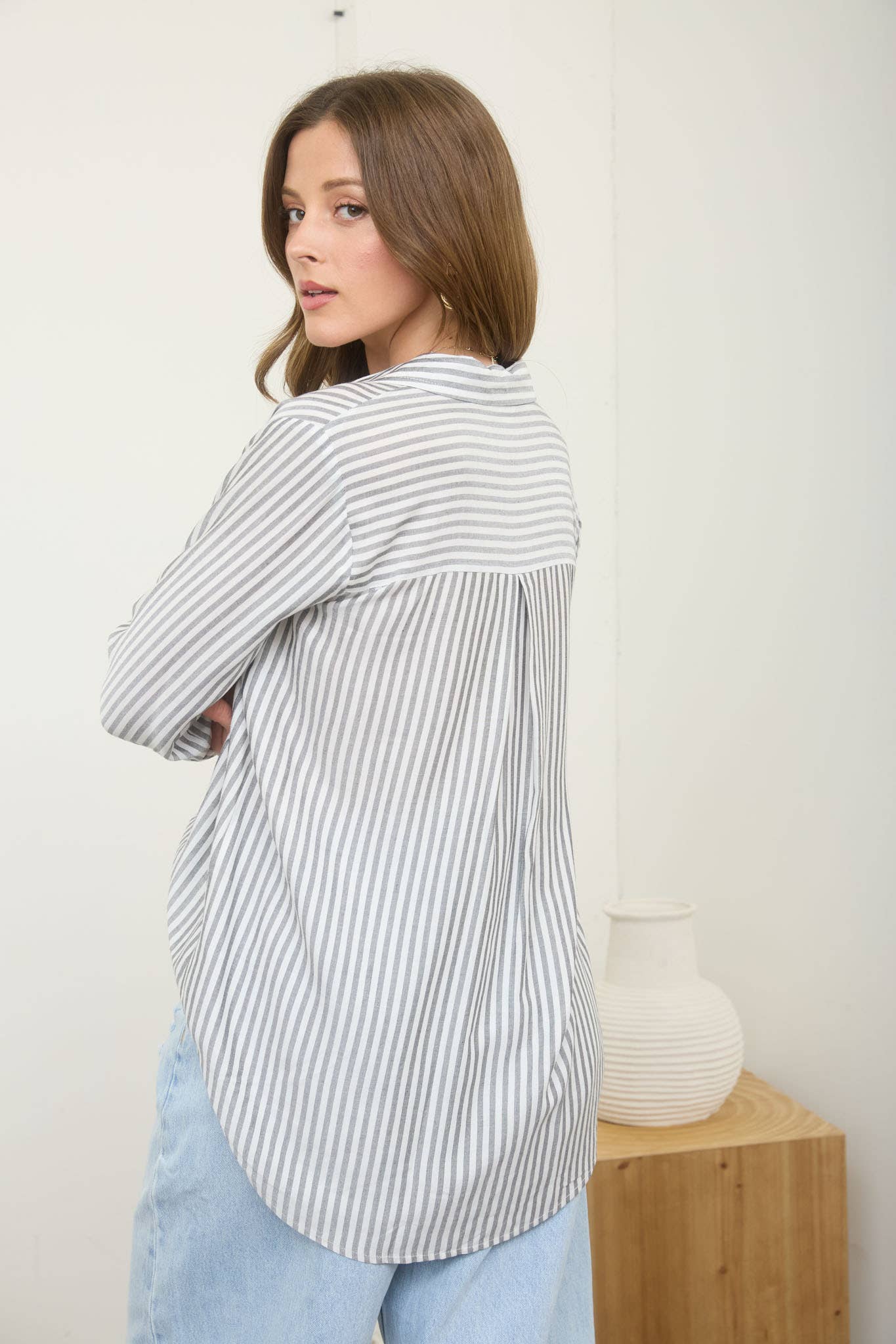 Basic Stripe Blouse
