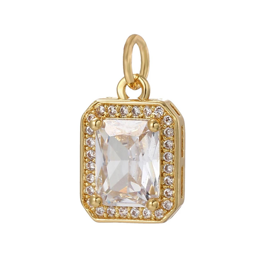 Zircon Stone Charm For Charm Necklace & Bracelet