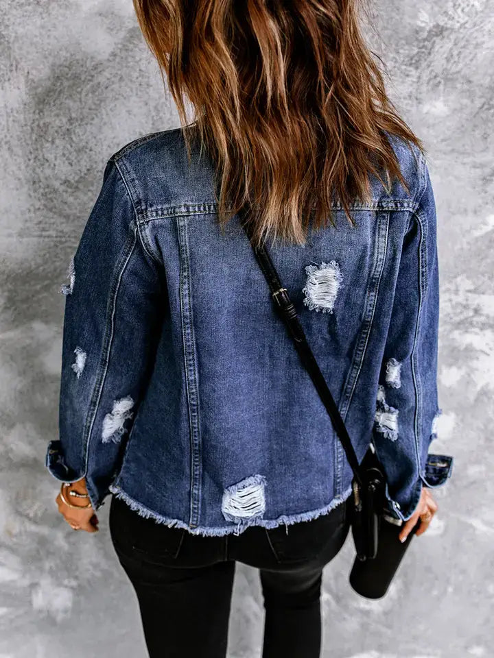 Distressed Denim Jacket