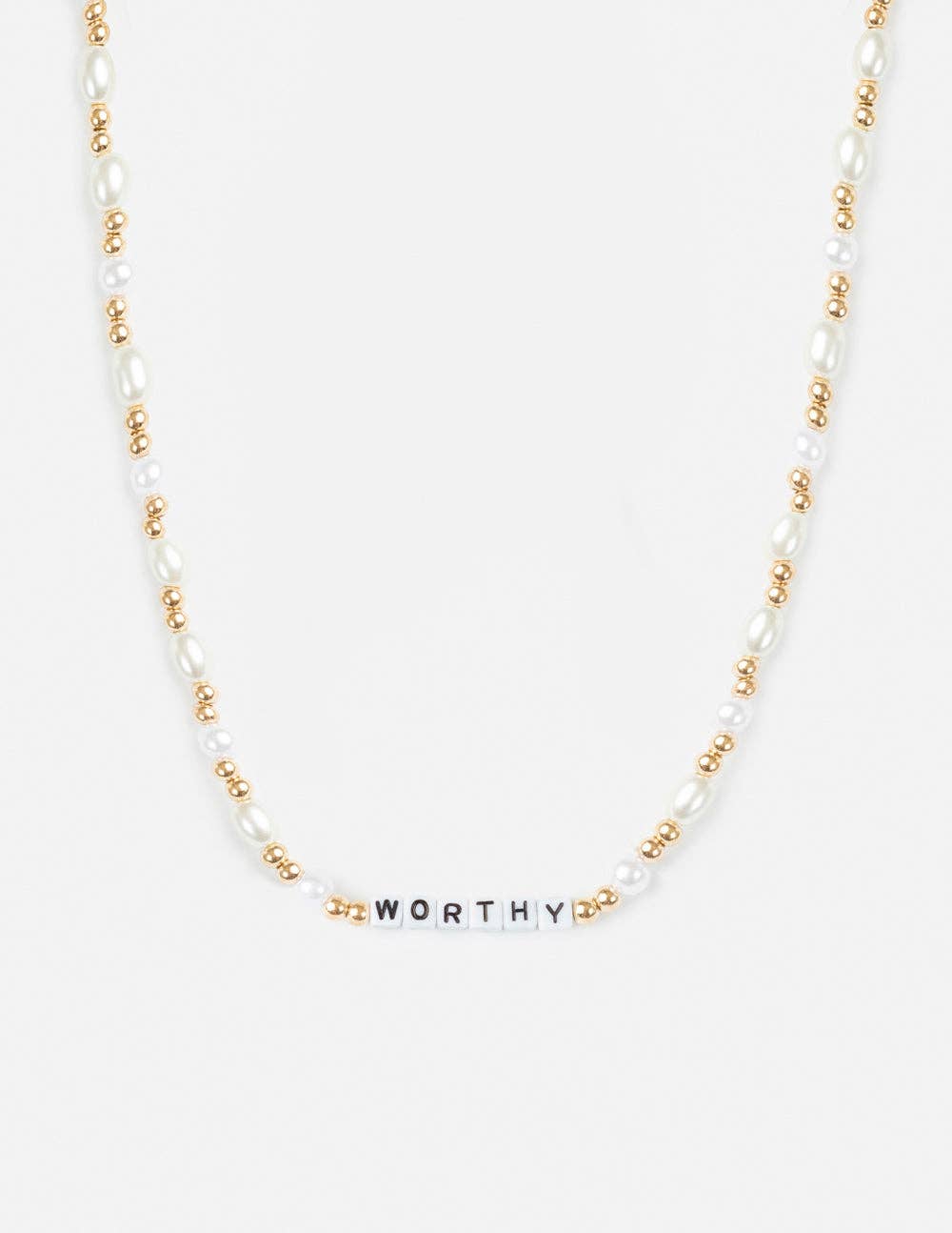 Worthy Letter Necklace