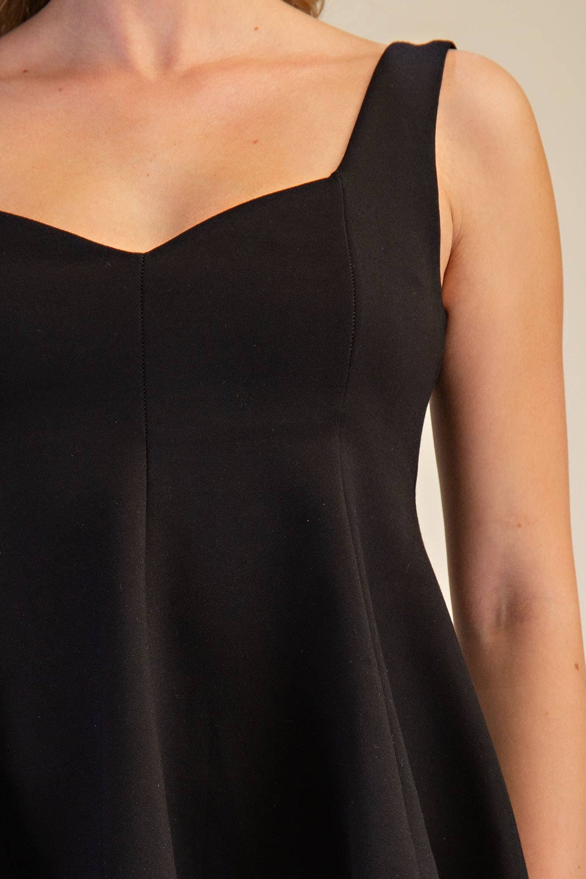 Black Peplum Top