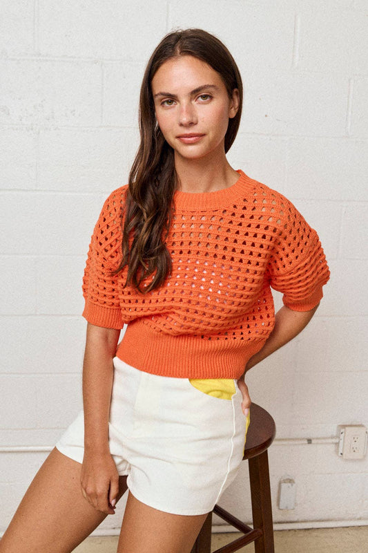 Alina Cropped Crochet Top
