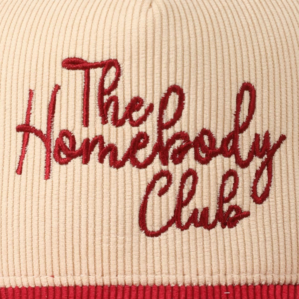 The Homebody Club Two-Tone Corduroy 5 Panel Cap