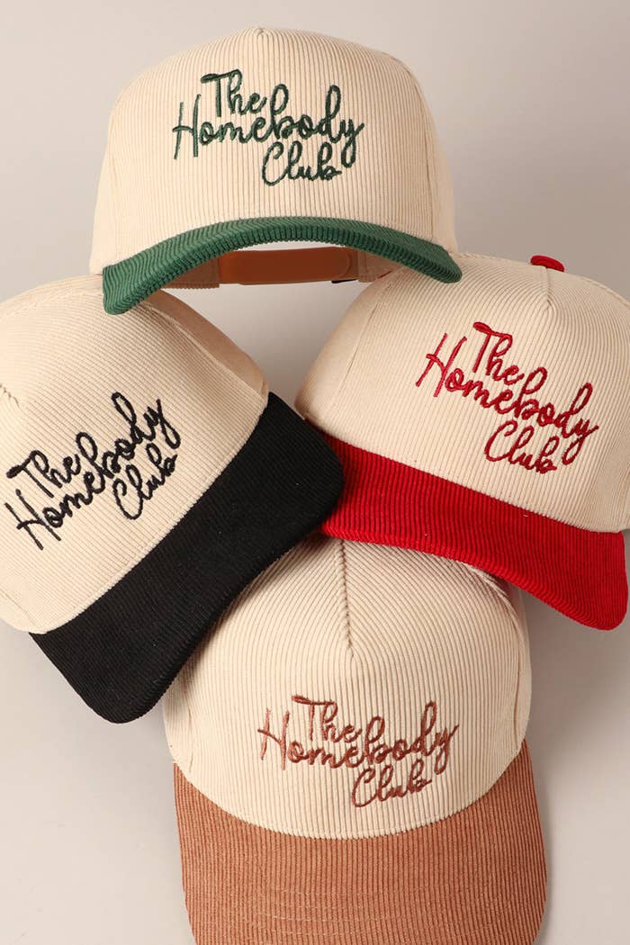 The Homebody Club Two-Tone Corduroy 5 Panel Cap