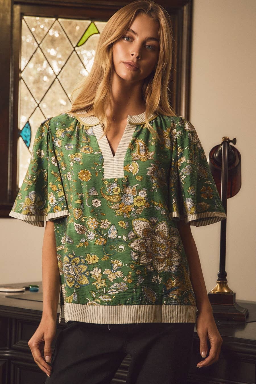 Paisley Printed Blouse