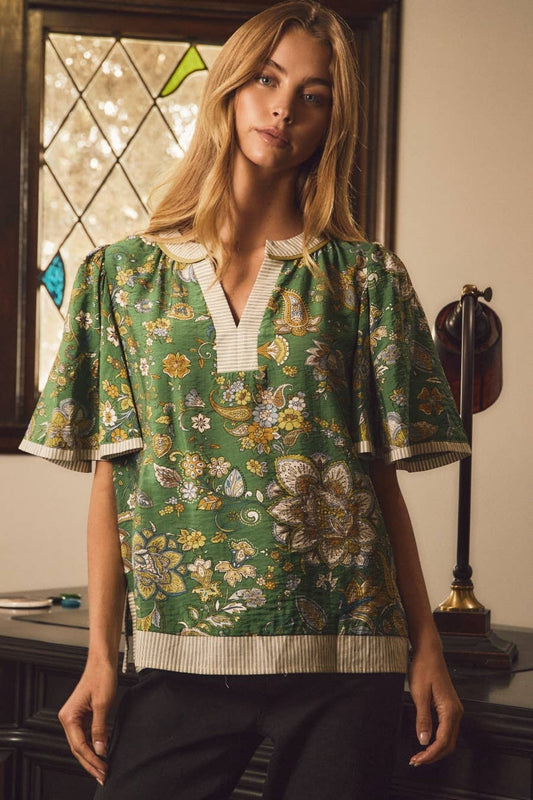 Paisley Printed Blouse