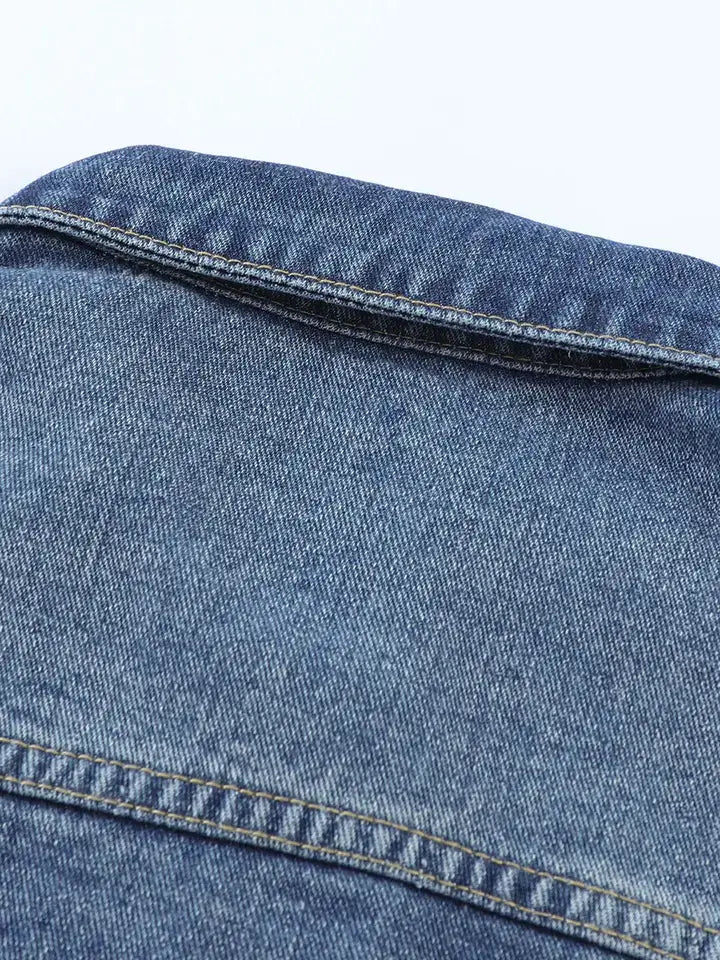 Distressed Denim Jacket