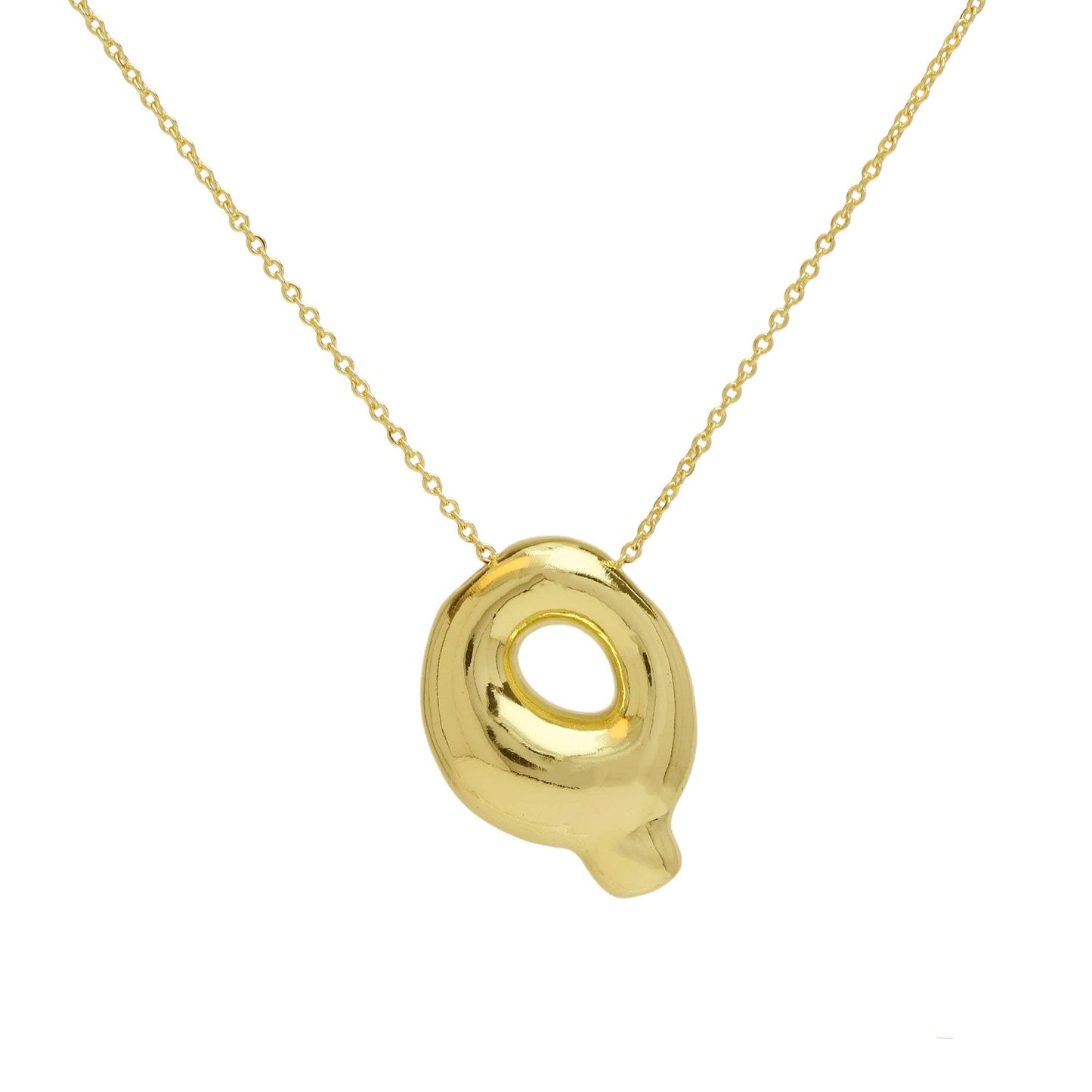 Initial Waterdrop 18K Gold Necklace