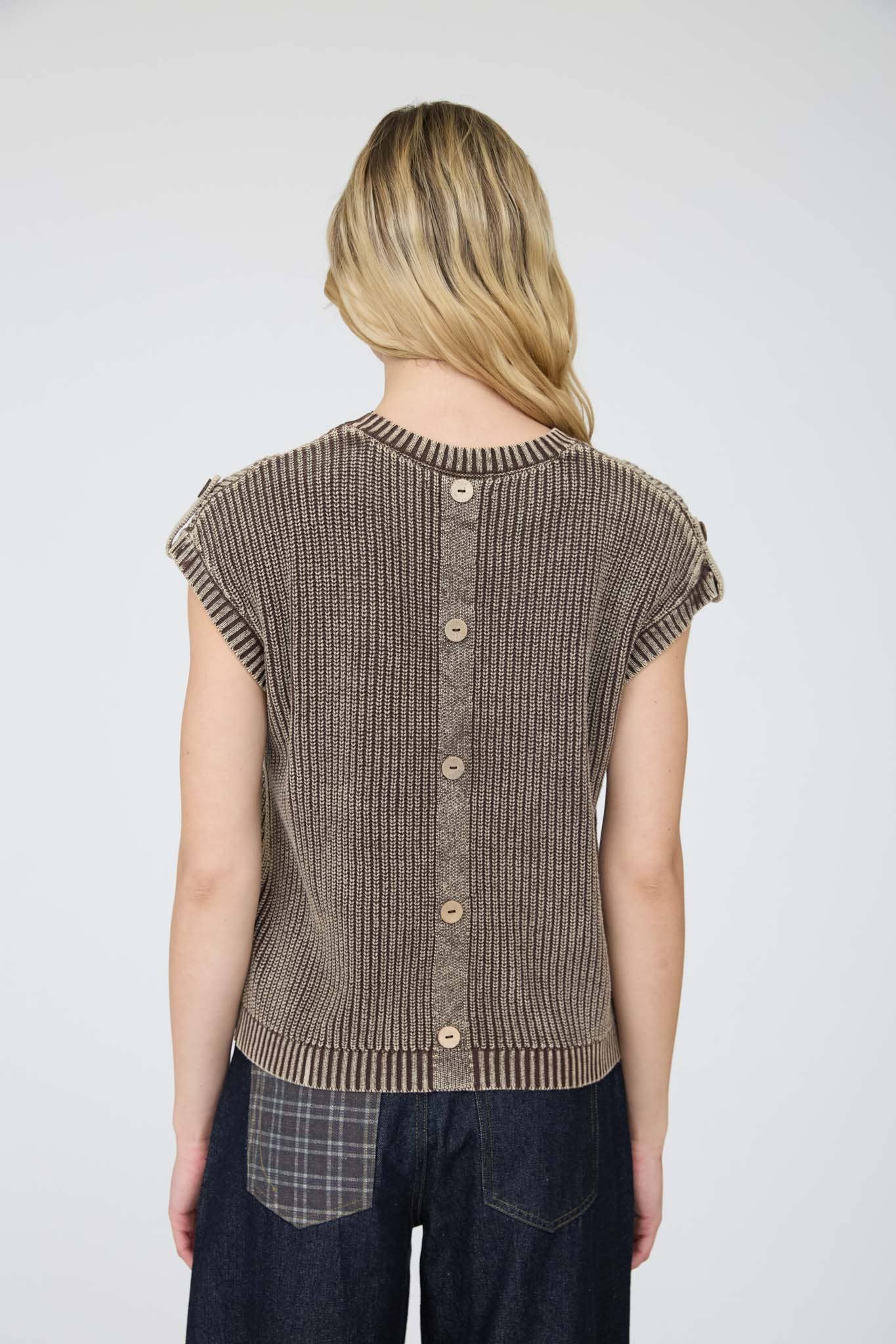 Brown Sweater Top
